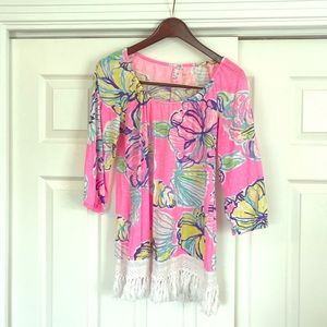 Lilly Pulitzer off the shoulder tunic